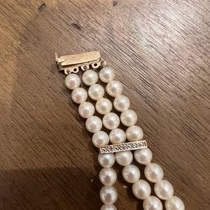 14k and cultured fresh water pearls originally purchased from Ross Simons.